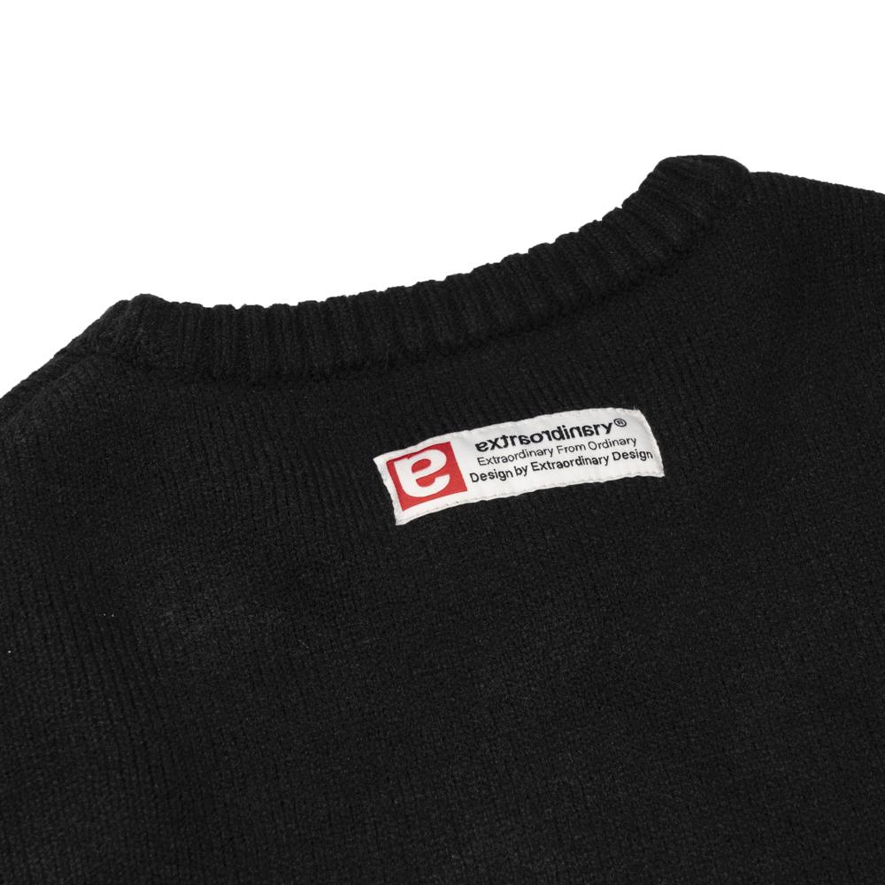EXTRAORDINARY Witches Jacquard Sweater Black