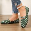 Women's Satin Vintage Mary Jane Shoes with Square Buckle Strap Flat Comfortable Slip-On Casual Footwear