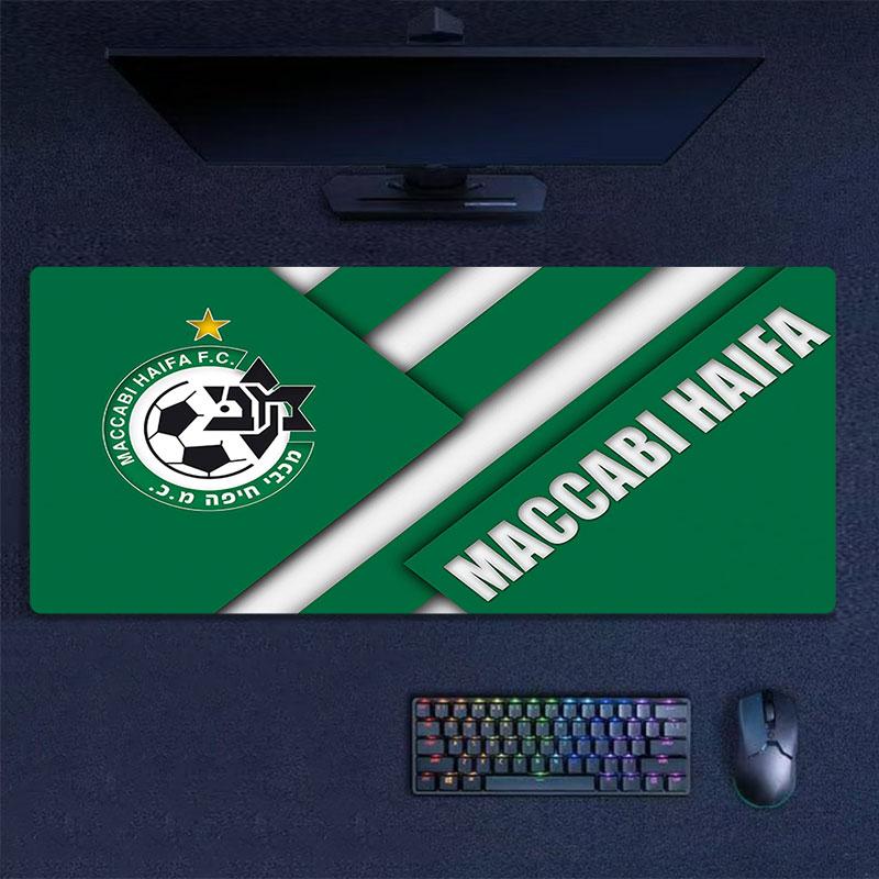 Maccabi Haifa Mouse Pad, Large Gaming Desk Mat, Non-slip XXL Mousepad for Laptop & Tablet, Mini PC Playmat with Stitched Edges