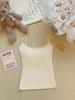 Pure lace polished sling vest for women with chest pads in autumn and winter, expanding the chest to keep warm, wearing a tube top inside