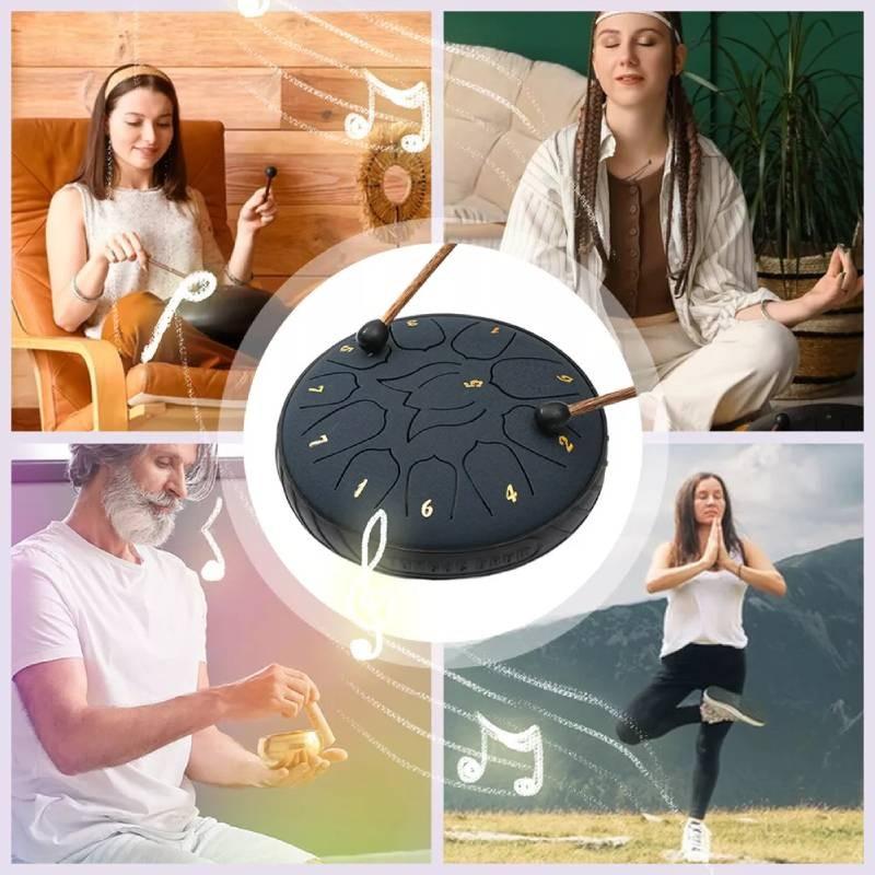 Notes 11 Rain Chime Drum Steel Tongue Drum Music Instrument Tool Educational