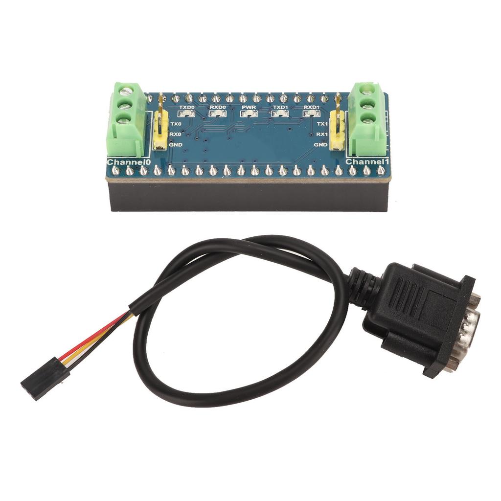 Expansion Board for Raspberry Pi for Pico Mainboard Dual Channel UART Interface Easy Conversion RS232 Expansion Board
