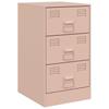 Nightstands 2 pcs. Pink 34.5 x 39 x 62 cm Steel