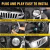 7" Wrangler JK LED King Kong Front Headlight for Jeep