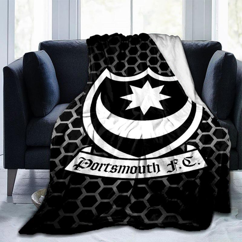 Ports Fc Crest Printed Throws Blanket Soft Flannel Blankets for Couch Bed Gifts for Men Women Picnic Blanket Christmas Gifts