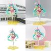 Hatsune Miku Figure Rabbit Ears Spring Ver. Pink Pvc Ornament Gift Collectible 23cm