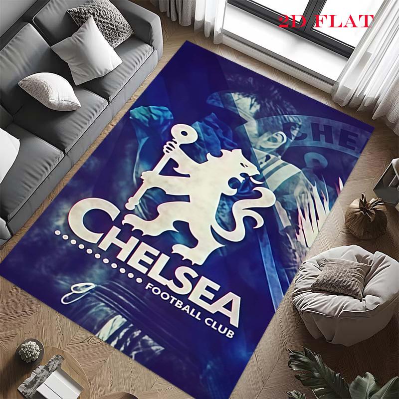 Chelsea FC Football Carpet Rug for Living Room Bedroom Home Sofa Decoration,Kids Play Nonslip Floor Mat