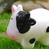 24 Stück Mini-Milchkuh-Figur aus Kunstharz, winziges Rinder-Ornament, Miniatur-Tierstatue, Spielzeug, Märchengarten, Mikrolandschaft, Desktop-Dekoration