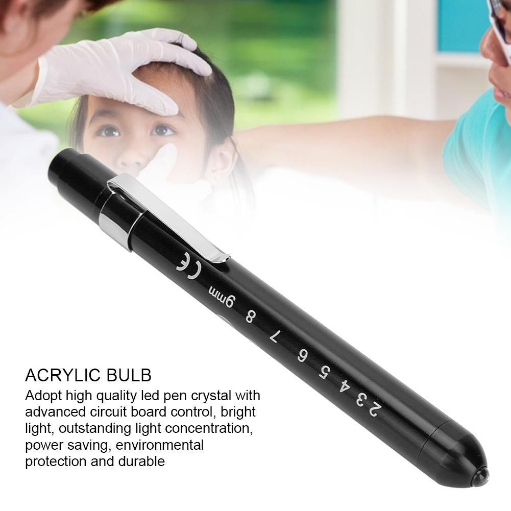 Professional Diagnostic Lamp Clinical Pen Ophthalmic Examination Pupil Check Pen LightBlack