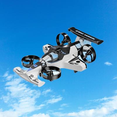 RC Quadcopter Electric Aircraft Headless Mode 2in1 Mini Drone Car Children Toy for Adult Boys