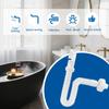 Kitchen Sink Drain Pipe 360 Adjustable Siphon Flexible Sink Drain Siphon For Garden Kitchen RV Bathroom Shower Laundry Basin