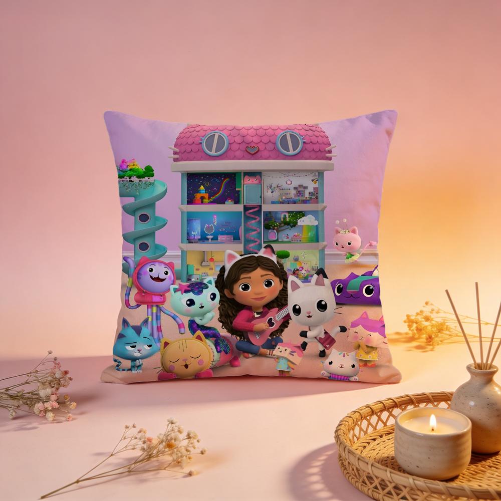 Fashion GGabbys Dollhouseful Cushion Cover Comfortable Durable Pillow Cover MultiScene for Home Office Car Sofa