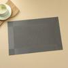 European pvc double frame diagonal frame placemat waterproof and non-slip placemat table mat thermal insulation mat plate mat coaster