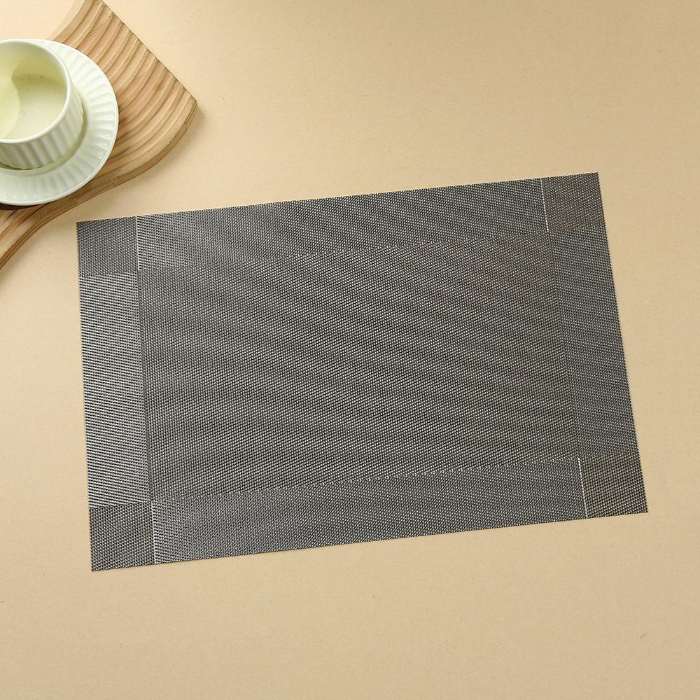 European pvc double frame diagonal frame placemat waterproof and non-slip placemat table mat thermal insulation mat plate mat coaster