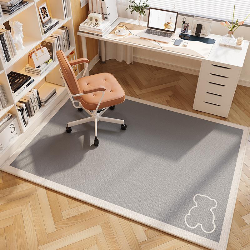 Computer Chair Cushion Rug Bedroom Study Desk Chair Foot Mat e-Sports Chair Swivel Chair Protection Carpet Home Decor