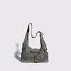 Spring Y2K Washed Denim Bag Premium Spice Girl Style Underarm Bag Casual Versatile Commuter Oblique Span Bag