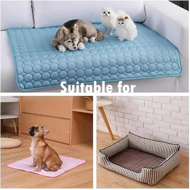 Summer Pet Cooling Mat Self Cooling Pad for Dog and Cat Waterproof Sleeping Bed Pillow Cushion Pad for Indoor Outdoor Use