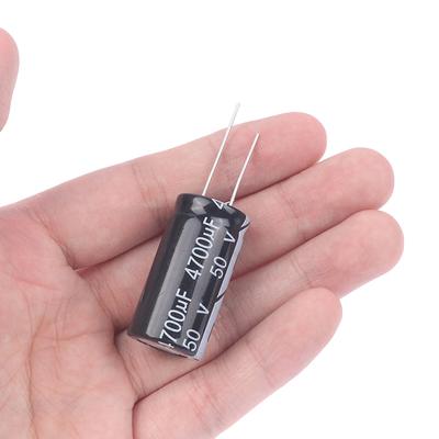 1Pc 18*35Mm 4700Uf 50V Aluminum Electrolytic Capacitor 105Celsius Dimension