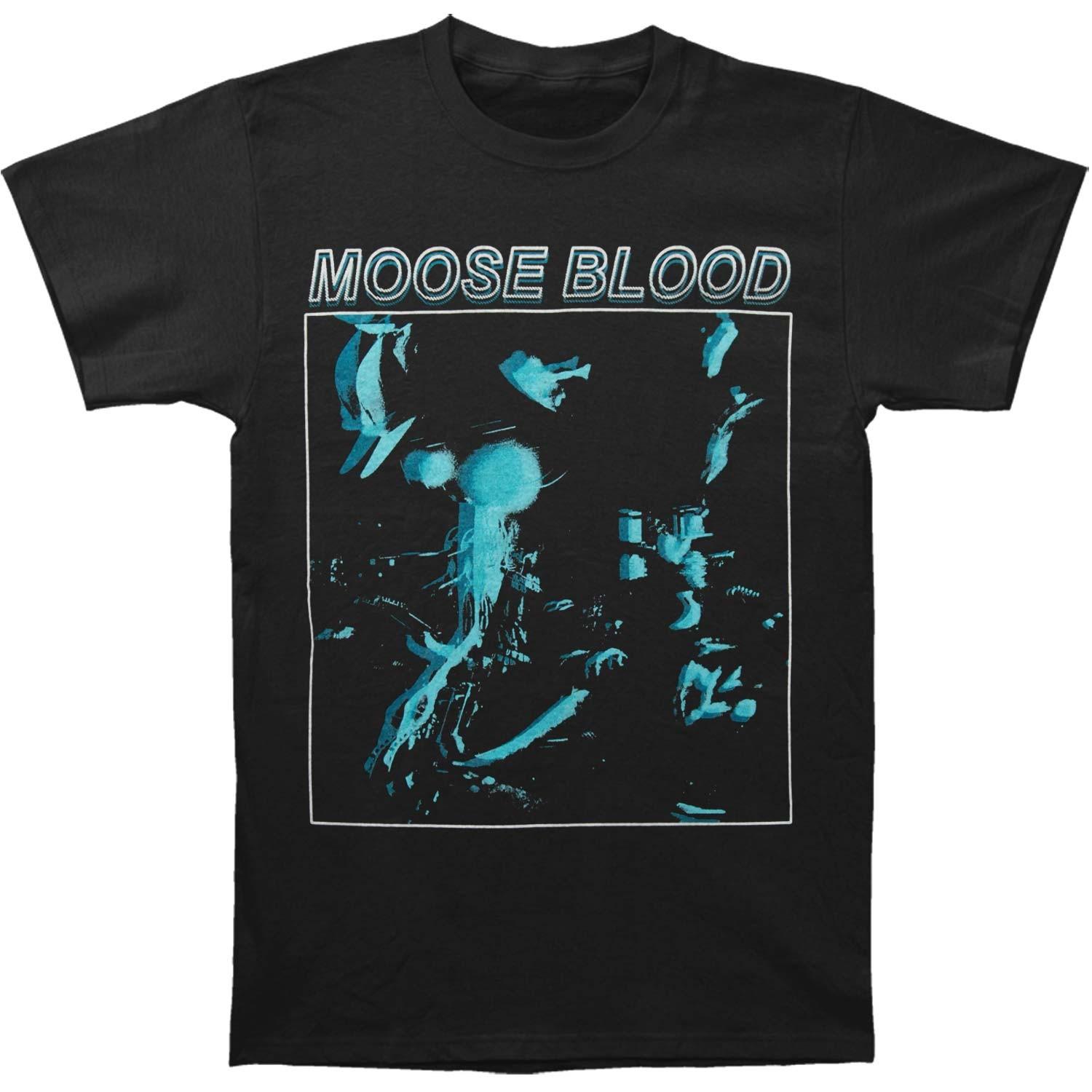 Men s Moose Blood Echo Tee T-shirt Small Black XL