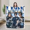 Leon Kennedy Blanket Adults  Flannel Throw Blanket For Sofa Home Comfortable Design Quality Bedspread Gift