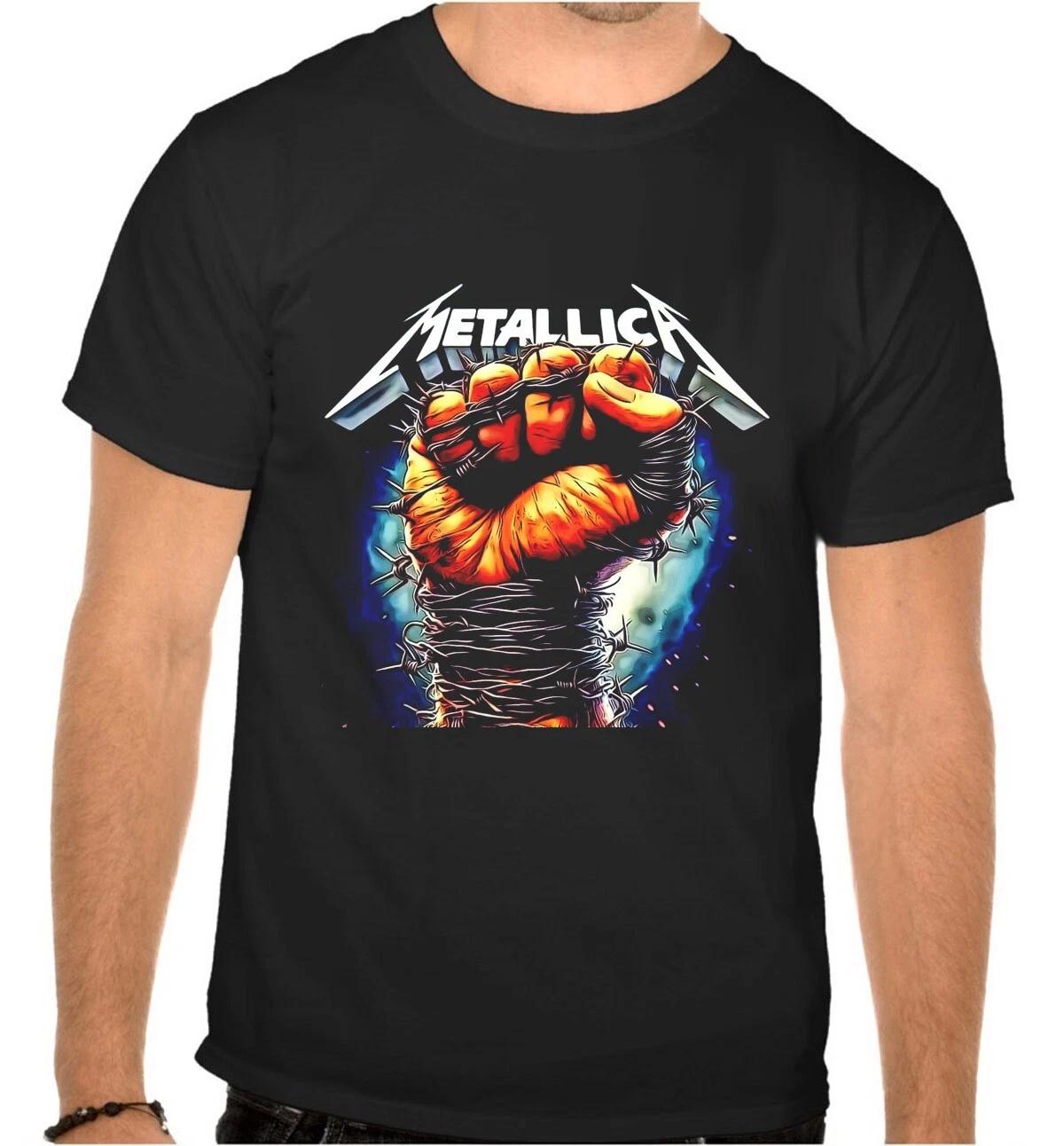 

METALLICA ЛОГОТИП РОК-МУЗЫКИ Черная ФУТБОЛКА -1171- 2XL