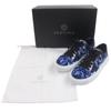 Makellose VERSACE Low-Top-Sneaker Barocco Greca blaues Canvas Herren 39 Gebraucht