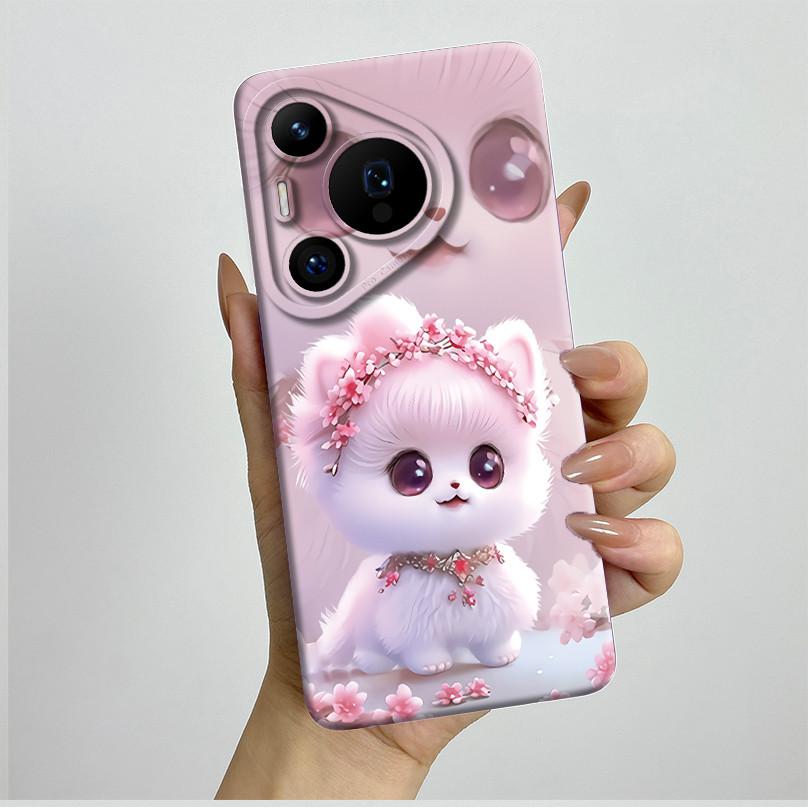 For Huawei Pura 70 Pro Case Pretty Butterfly Flower Soft Silicone Phone Case For Huawei Pura 70 Pura70 Pro 70Pro Plus Back Cover
