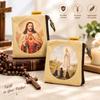 Cotton Canvas Catholic Rosary Storage Pouch Fatima Rosary Carrier Practical Jewelry Pouch  Prayer