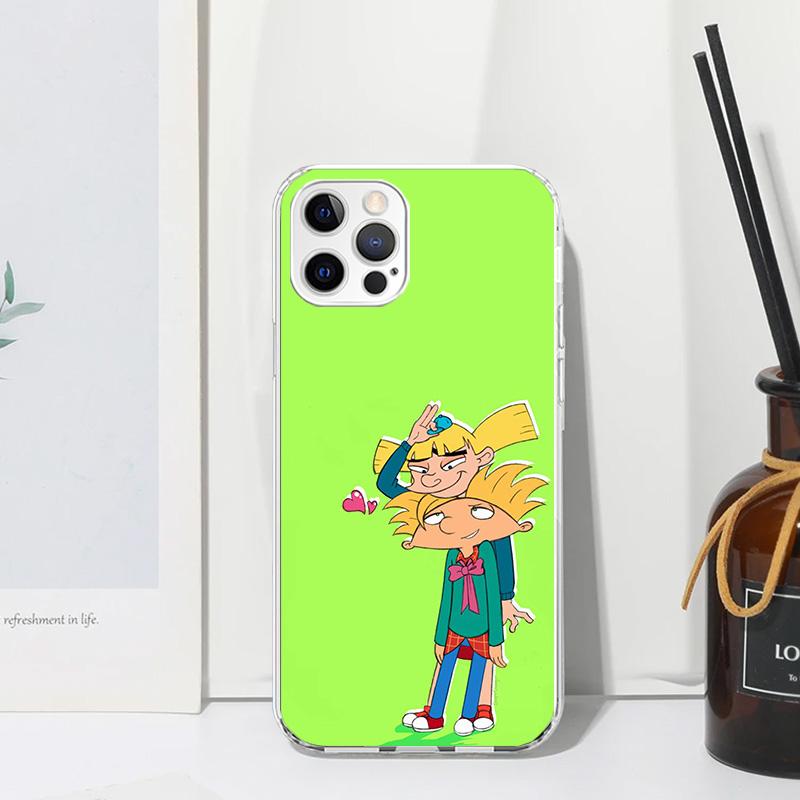 

Cartoon Hey Arnold Fondos Phone Case For Iphone 17 Air 16 15 Plus 16E 14 Pro Max 13 Mini 12 11 7 8 SE Fundas Soft Back Cover 17 iPhone 17