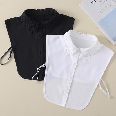 Fake Collar Sweater Lace Jacquard Collar Shirt Chiffon Sweet Style Versatile Sweater Collar B582