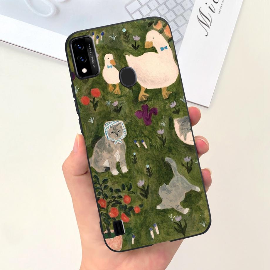 For ZTE Blade A51 A71 2020 Phone Case ZTE Blade A7020 A7s Back Cover Stylish Pattern Soft Silicone TPU Coque Funda Panda Housing