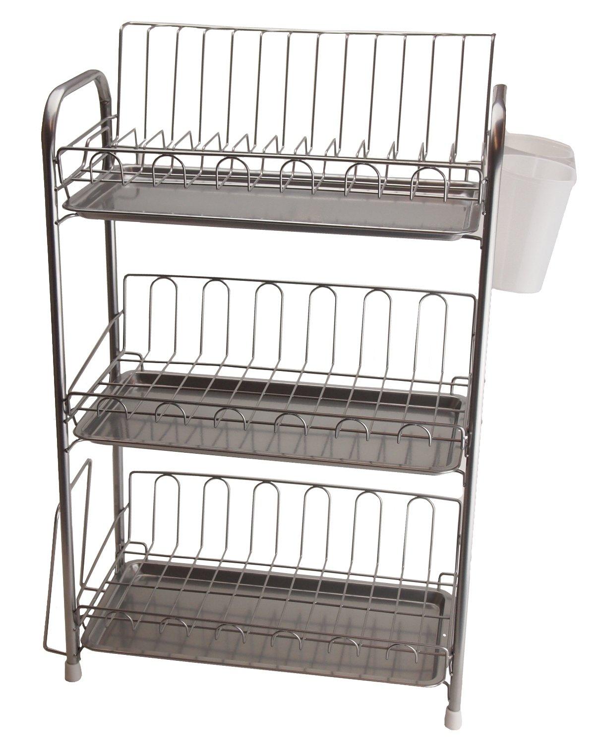 

Pearl Metal Сушилка для посуды корзина 3 яруса Salem Slim H-6125