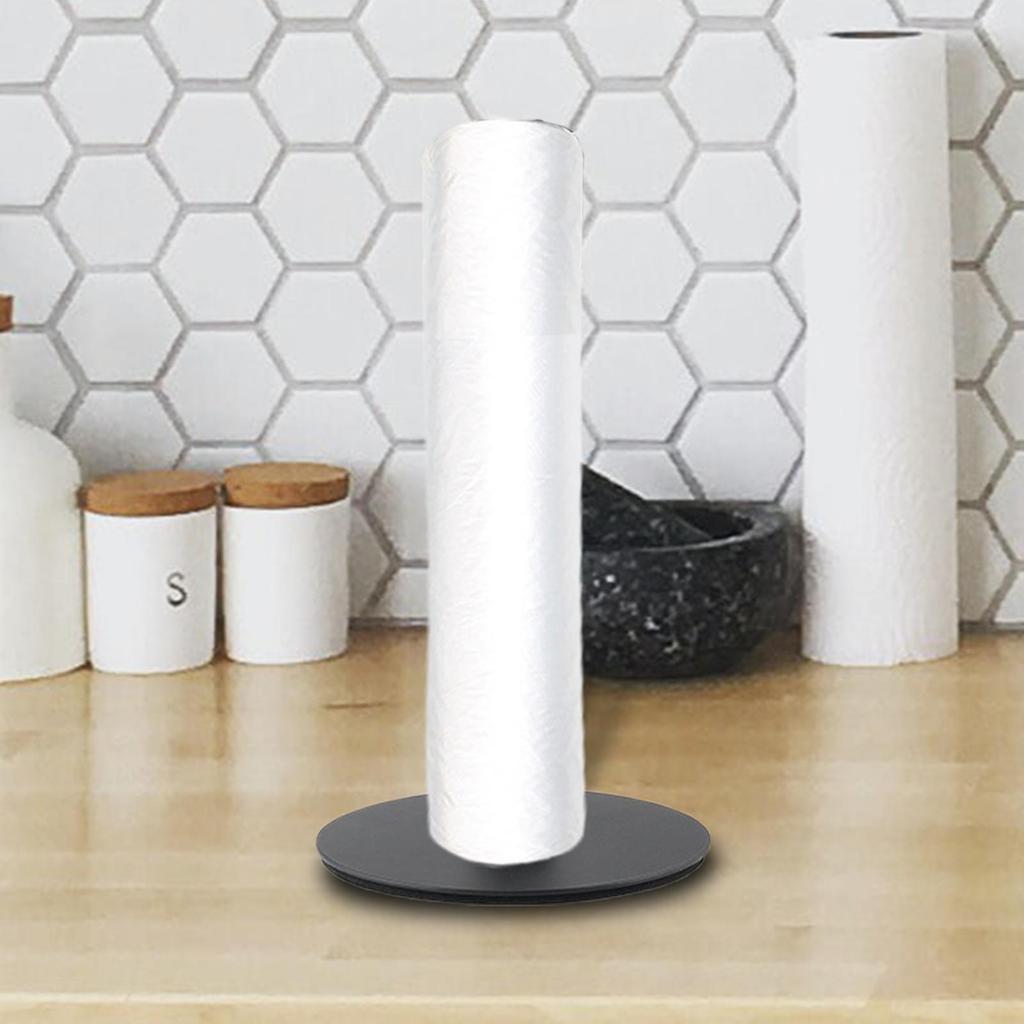 Paper Towel Holder Easy Install Saving Space with Damping Function Matte Coating Rack for RV