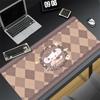 Gaming Mouse Pad Antislip Stitched Edges Pink Cute Cartoon Artwork Print Keyboard Pad for Gamer Home Office Desk Mat