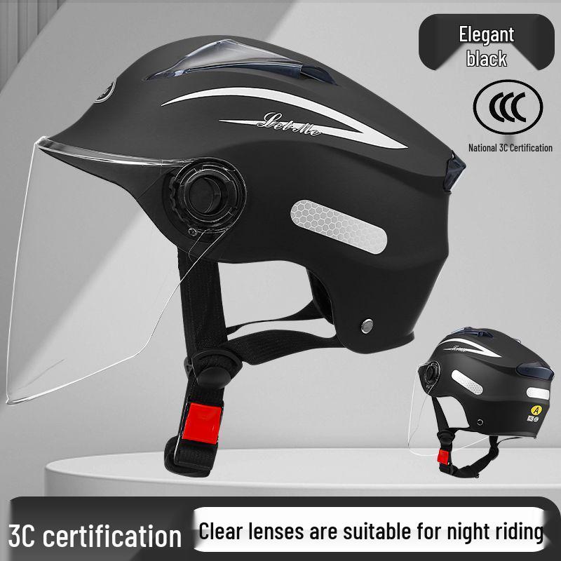 3C Certified Summer Motorcycle Helmet with UV Protection for Men & Women