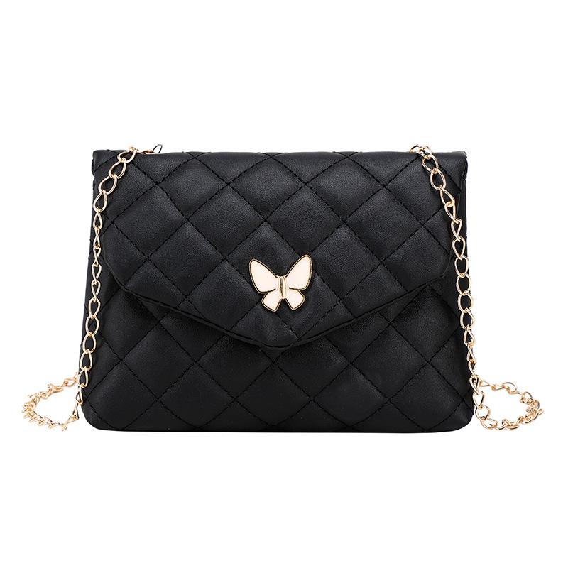 Women's New Embroidered Small Square Bag Butterfly Decoration Casual Shoulder Bag Crossbody Women's Bag