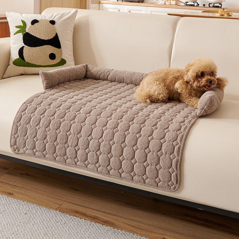 

Deluxe Anti-Scratch Pet Sofa: Thickened Non-Slip Bed for Cats and Dogs 75x75 cm