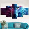 Modern Abstract Wolf Animal Painting Wall Art Canvas Set Living Room Decorative Picture Modular Home Accessories Poster & Print