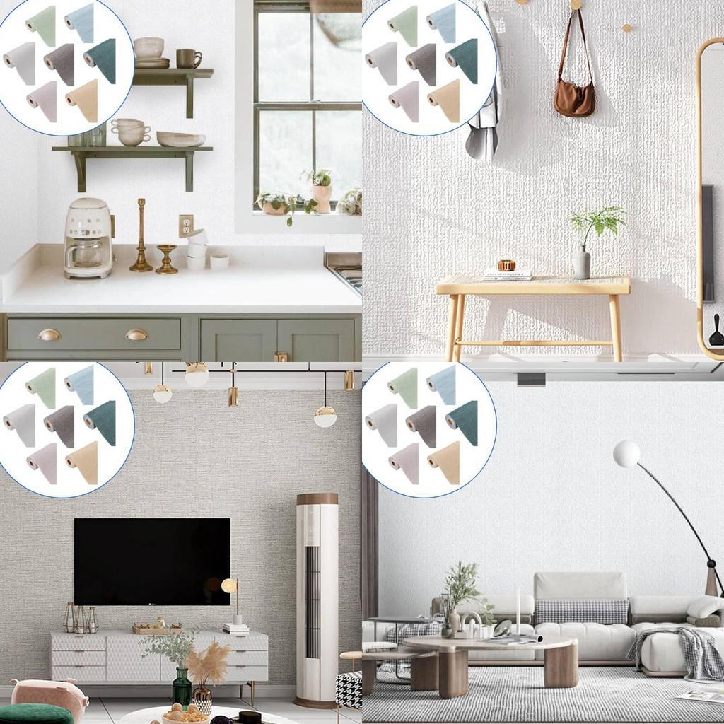 Hochwertiger wasserdichter Schaumstoff-Wandaufkleber mit schickem einfarbigem Design für jeden Raum