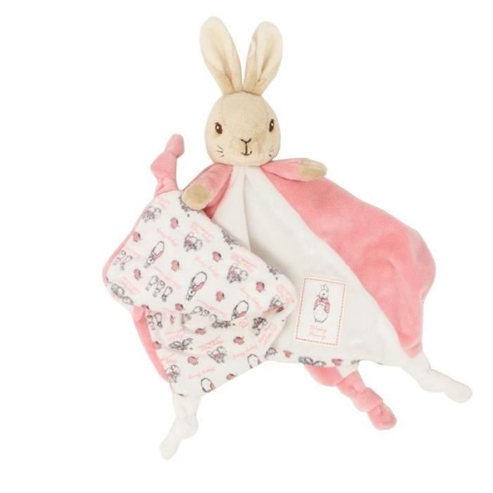 Doudou - BEATRIX POTTER - Flopsaut Pierre Lapin Original - Rose - 30x30cm - Naissance +