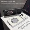 Phone Case For VIVO S60 S50 S30 Pro Mini S20 S19 S18 S18E S17 S17E S16 S16E 5G with MagSafe Ring Stand Cover