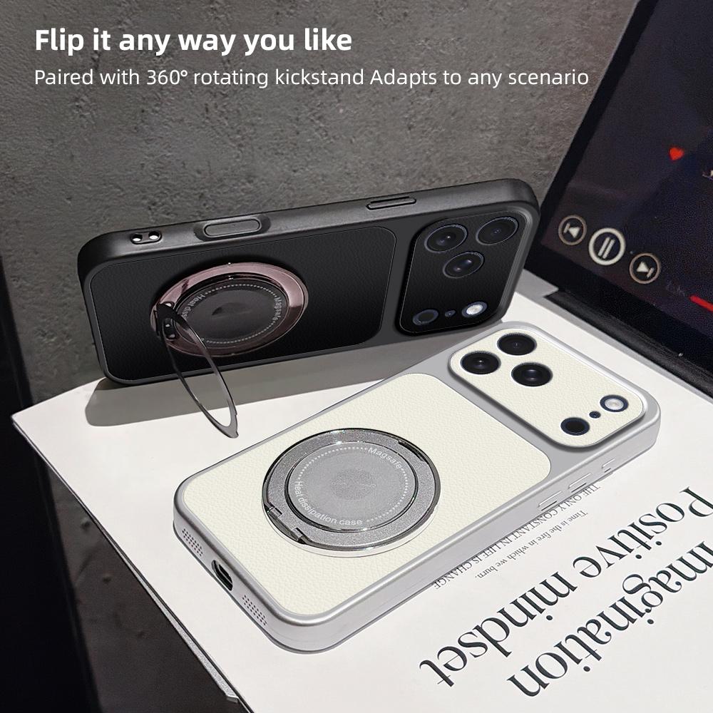Phone Case For VIVO S60 S50 S30 Pro Mini S20 S19 S18 S18E S17 S17E S16 S16E 5G with MagSafe Ring Stand Cover