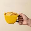 Funny Ceramic Excavator Coffee Mug 170 ML Yellow Digger Coffee Cup with Handle Yogurt Cup Gift