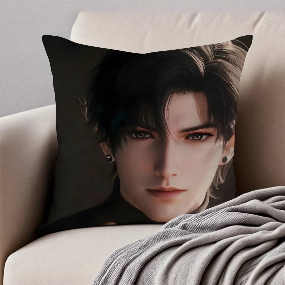 Game Love And Deepspace Sylus Pillow Case Anti-dustmite Pillowcase Invisible Zipper Silky Short Plush Sofa Cushion Cover