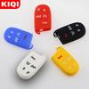 Silicone Rubber Car Key Case Cover For Jeep Grand Cherokee Wrangler Renegade Compass For Chrysler300C For Fiat Wyatt Key