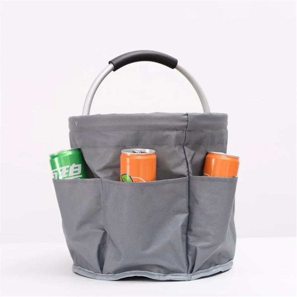 Garden Tool Basket Bucket Organizer Shopping Bag Pouch Gardening Storage Hand Tool Holder For Camp Planting Props Tools Basket