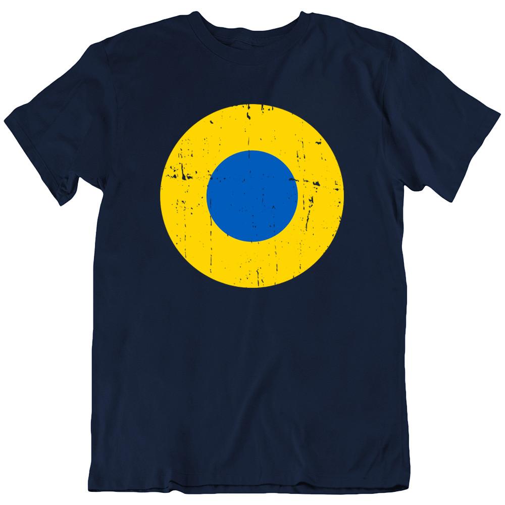 

Ukraine Ukrainian Air Force Roundel UKR UA Funny T-Shirt Tee Gift New 4XL