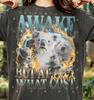 Awake But At What Cost Koala Comfort Colors® Tshirt, Vintage Bootleg Funny Meme Absurdist Humor Fire Lightning Retro 90s Graphic Tee