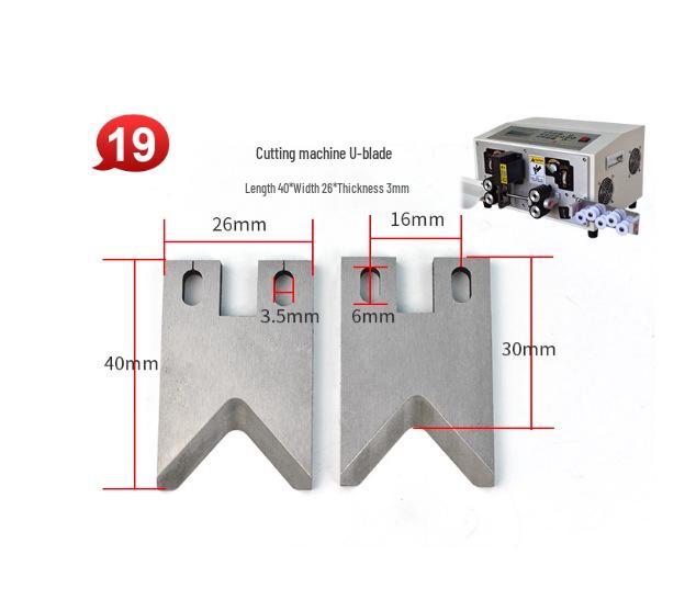Tungsten Steel Blade for Automatic Wire Cutting and Stripping Machine