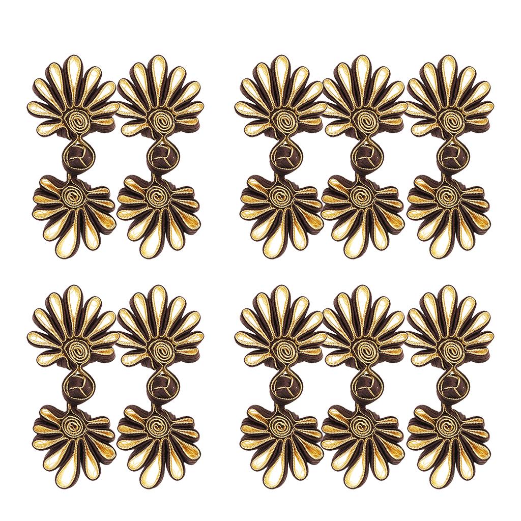 5 Pairs of Chinese Dress Made of Chrysanthemum Frog Knot Closure
